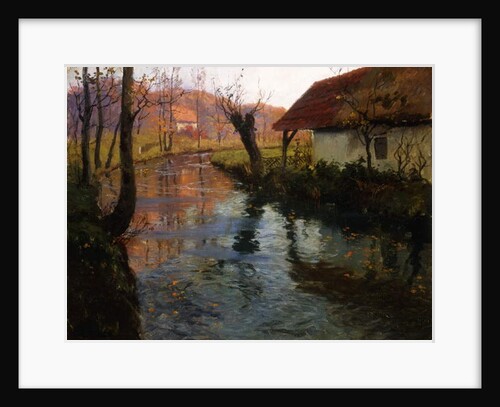 The Mill Stream by Fritz Thaulow