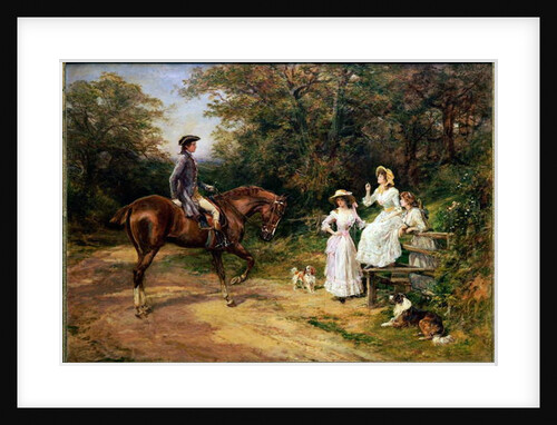 A Meeting By A Stile by Heywood Hardy