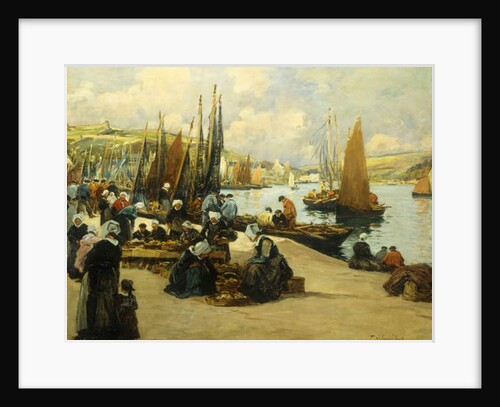 On the Quai, Audierne by Fernand Legout-Gerard