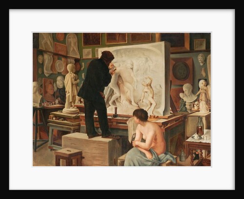 My Father's Studio by Edouard-Joseph Dantan