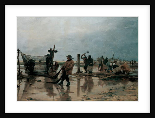 Fastening the Nets, 1885 by Edouard-Joseph Dantan