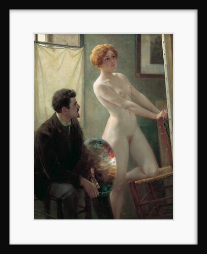 Painter's Atelier, 1885 by Edouard-Joseph Dantan