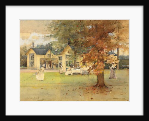 The Lawn Tennis Party at Marcus, 1889 by Arthur Melville