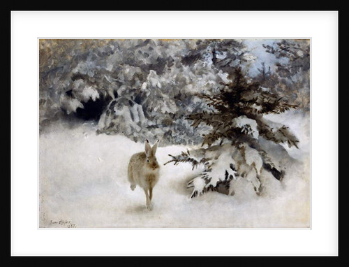A Hare in the Snow, 1927 by Bruno Andreas Liljefors