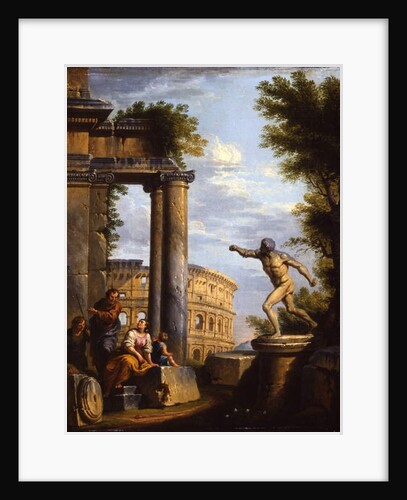 Capricci of Classical ruins with philosophers discoursing by Giovanni Paolo Pannini or Panini