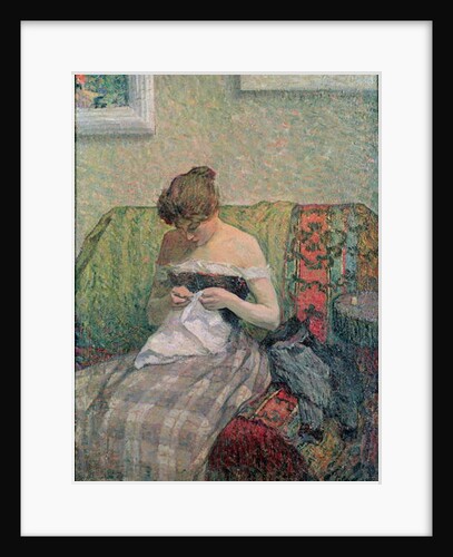 Woman Sewing by Henri Lebasque