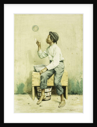 Black Boy Blowing Bubbles, 1887 by George Harvey