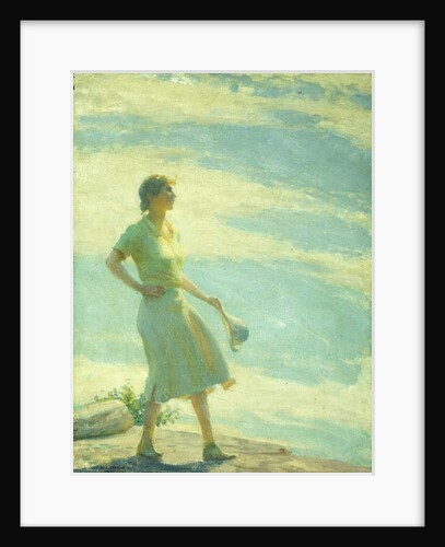 Walking on the Cliff, 1935 by Charles Courtney Curran