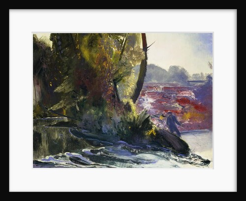 Fisherman and Stream, 1920 by George Wesley Bellows