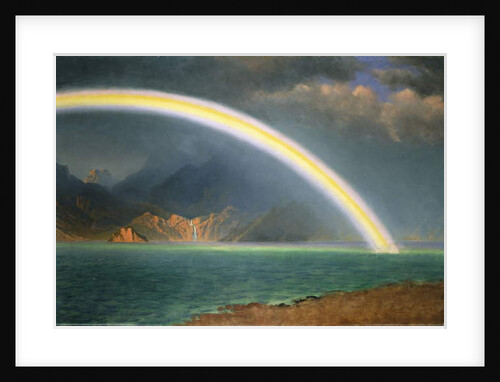 Rainbow Over Jenny Lake, Wyoming by Albert Bierstadt