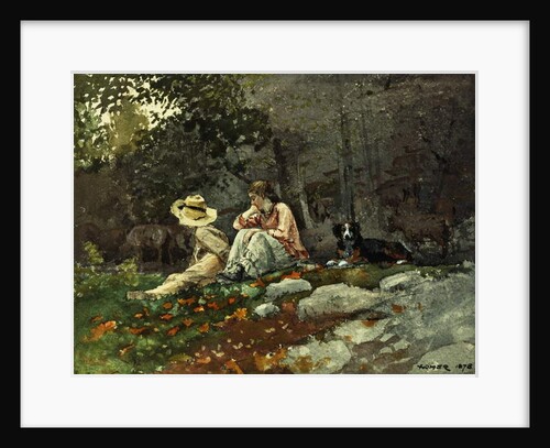 Flock of Sheep, Houghton Farm, 1878 by Winslow Homer