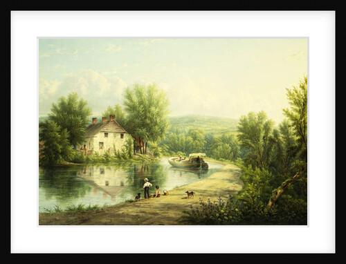 On the Rondout Canal, Rosendale, 1886-87 by William Rickarby Miller