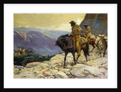 Hunters and Packmules, 1922 by William Henry Dethlef Koerner