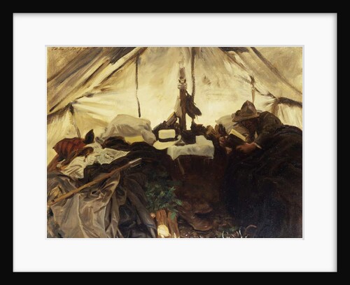 Inside a Tent in the Canadian Rockies, 1916 by John Singer Sargent