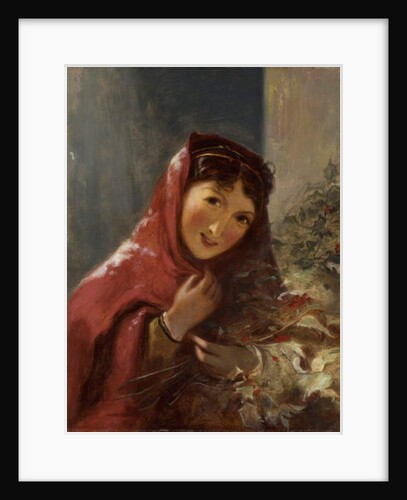 Lady Carrying Holly Branches, 1850 by Thomas Sully