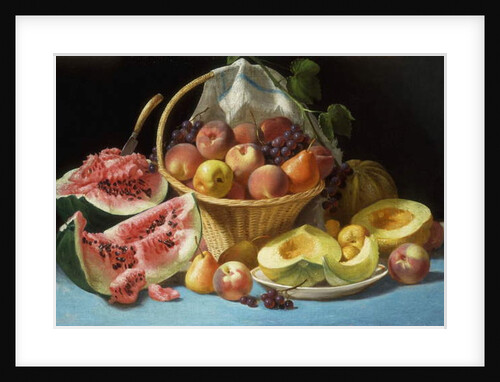 Melons, Peaches and Grapes by John F. Francis