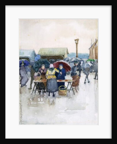 Rainy Day: The Fish Market, 1892 by Maurice Brazil Prendergast