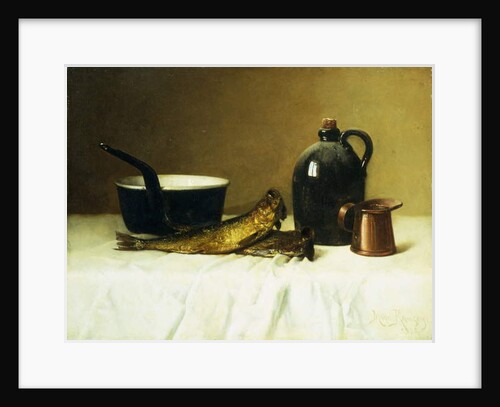 Still life with Herring, Pot, Jug and Measure, 1908 by Milne Ramsey
