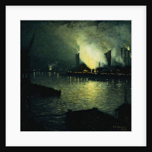 Steel Mills at Night, 1926 by Aaron Henry Gorson