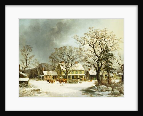 Seven Miles to Salem, 1863 by George Henry Durrie