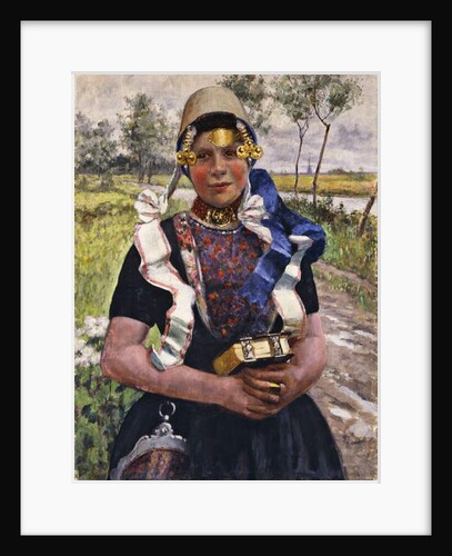 Dutch Finery, A Marken Girl by George Hitchcock