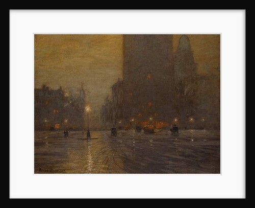 Madison Square, Rainy Night by Lowell Birge Harrison