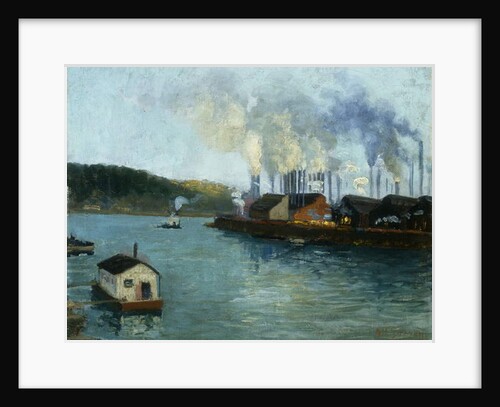 Harbor Scene by Aaron Henry Gorson