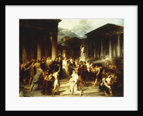 A Gathering before the Temple by Peter Frederick Rothermel