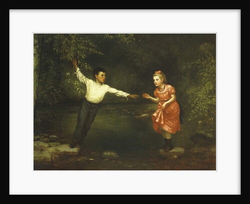 Stepping Stones over the Creek by John George Brown