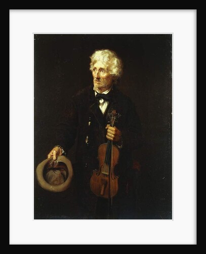 Man With Violin, 1879 by John George Brown