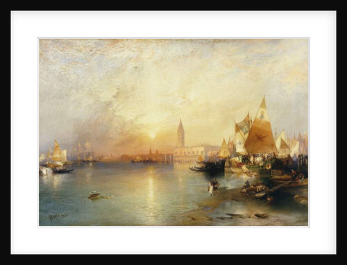 Sunset, Venice; Santa Maria and the Ducal Palace, 1902 by Thomas Moran
