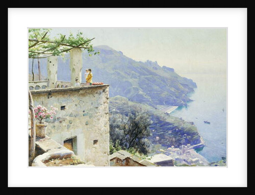 The Ravello Coastline, 1926 by Peder Monsted