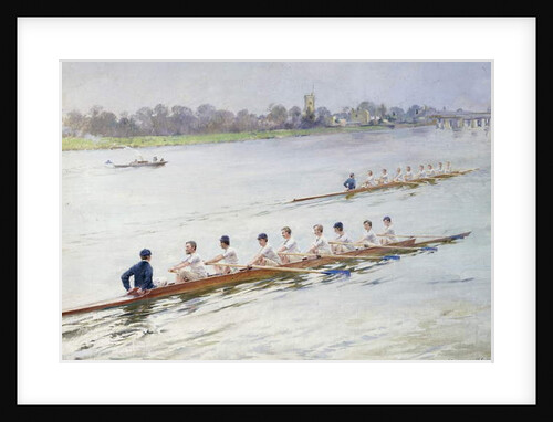 Eights Racing at Putney, by Ferdinand Joseph Gueldry