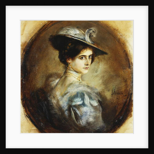 Portrait of a Lady, Head and Shoulders by Franz Seraph von Lenbach