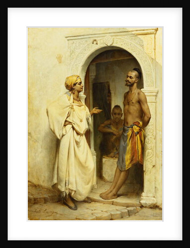 Flirtation by Jean Raymond Hippolyte Lazerges