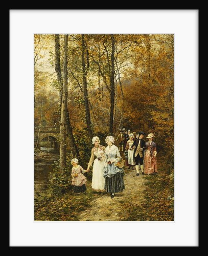 The Afternoon Stroll, 1879 by Marie Francois Firmin-Girard
