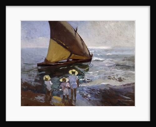 On the Beach, Valencia; En la Playa, Valencia, 1907 by Joaquin Sorolla y Bastida