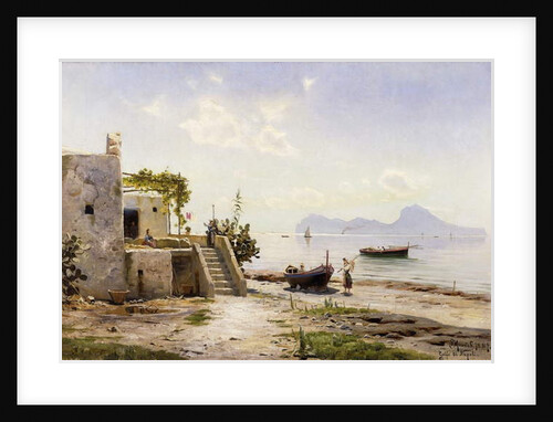 From Sorrento, Towards Capri, 1889 by Peder Monsted