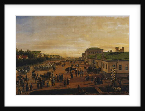 Tsar Nicholas Returning from a Military Parade at Krasnoe Selo, 1848 by Gustav Schwarz
