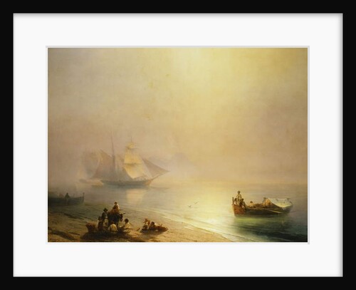 Fisherfolk on the Seashore, The Bay of Naples, 1873 by Ivan Konstantinovich Aivazovsky