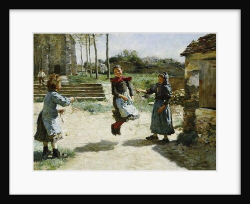 Little Girls Jumping Rope; Gamines Sautant a la Corde, 1888 by Alphonse Etienne Dinet