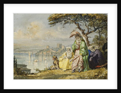 Ladies on the Bosphorous with Rumeli Hisar Beyond, 1873 by Amadeo Preziosi