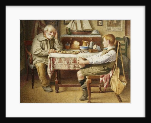 The Game of Draughts, 1918 by Henry Spernon Tozer