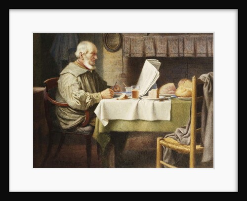 Reading the News, 1913 by Henry Spernon Tozer