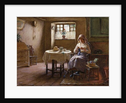 A Fisherman's Wife - Fifeshire Interior by William Kay Blacklock