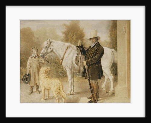 A Sportsman with a Boy, a Pony and a Dog, 1827 by William Henry Hunt