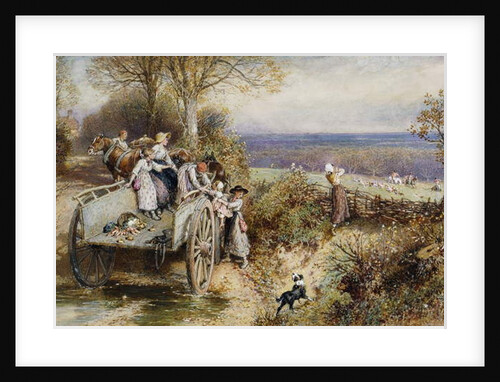 A Peep at the Hounds: 'Here They Come' by Myles Birket Foster