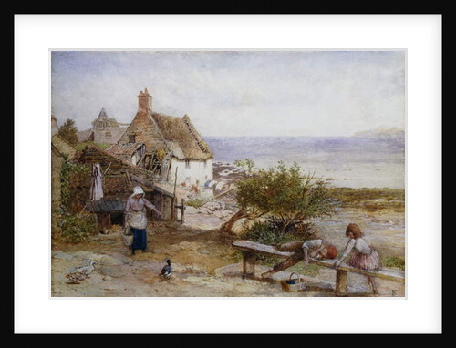 Runswick Bay, Yorkshire by Myles Birket Foster
