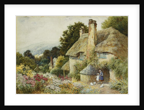 A Cottage at Selworthy, near Minehead by Arthur Claude Strachan