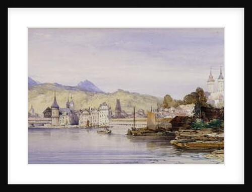 Lucerne from the Lake, 1862 by William Callow